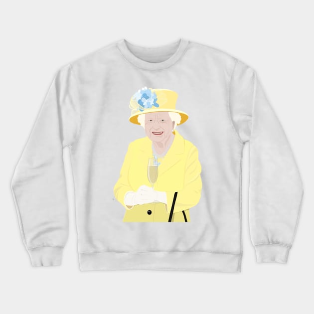 Queen Elizabeth II Crewneck Sweatshirt by Olly Illustrated